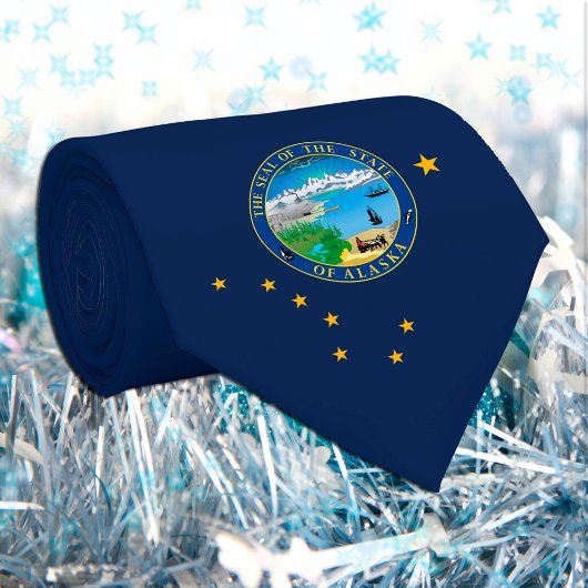 アメリカ合衆国，ファッションアラスカ州旗 ネクタイ