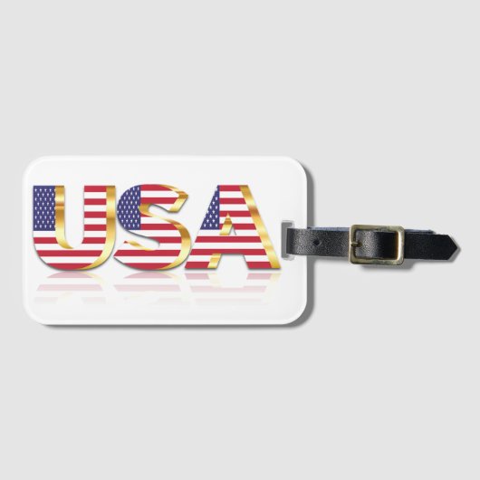 アメリカ合衆国 フラグ ラゲッジチケット ラゲッジタグ (正面横)