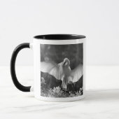 アメリカ合衆国、フロリダ州、ダイサギ（Ardea alba）赤外線 2 マグカップ (左)