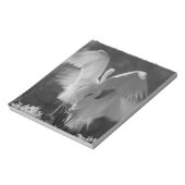 アメリカ合衆国, フロリダ州, ダイサギ (Ardea alba) 赤外線 3 ノートパッド (回転)
