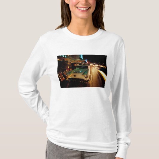 アメリカ合衆国 フロリダ州 マイアミ サウスビーチ 夜 Tシャツ (正面)