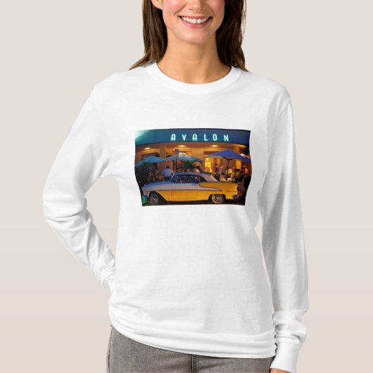 アメリカ合衆国 フロリダ州 マイアミ サウスビーチ 夜 Tシャツ (正面)