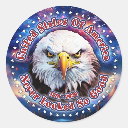 アメリカ合衆国 ブラウンイーグル花火 M ラウンドシール (正面)