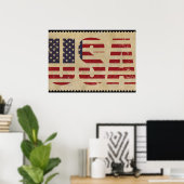 アメリカ合衆国 ポスター (ホームオフィス)