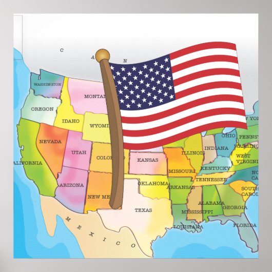 アメリカ合衆国 ポスター (正面)