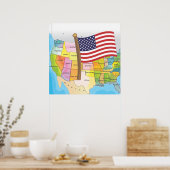 アメリカ合衆国 ポスター (キッチン)