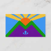 アメリカ合衆国，マニトウ春州旗と名刺 名刺 (裏面)