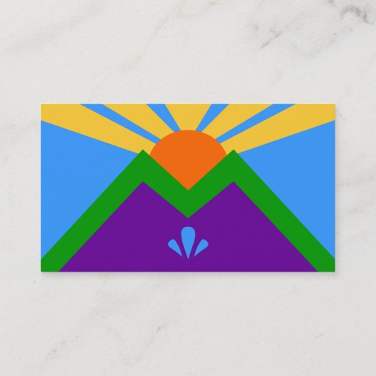 アメリカ合衆国,マニトウ春州旗と名刺 名刺 (裏面)