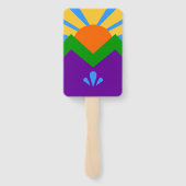 アメリカ合衆国,マニトウ春旗とハンドファンのセット ハンドファン (裏面)