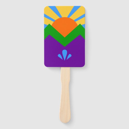 アメリカ合衆国,マニトウ春旗とハンドファンのセット ハンドファン (正面)