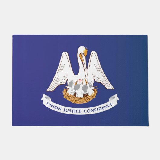 アメリカ合衆国，ルイジアナ州の国旗 ドアマット (正面)