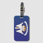 アメリカ合衆国,ルイジアナ州の国旗 ラゲッジタグ (正面縦)