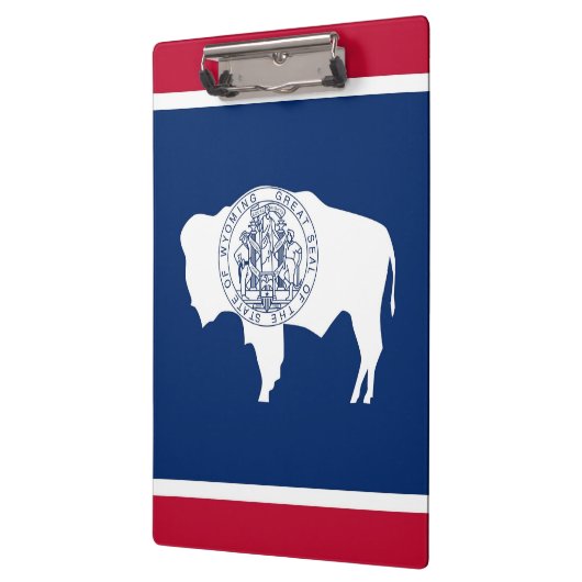 アメリカ合衆国，ワイオミング州旗と愛国的なクリップボード クリップボード (左)