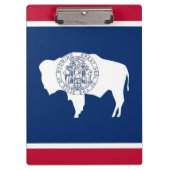 アメリカ合衆国，ワイオミング州旗と愛国的なクリップボード クリップボード (正面)