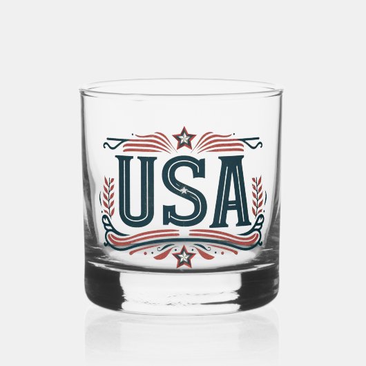 アメリカ合衆国,ヴィンテージ ウイスキーグラス (裏面)