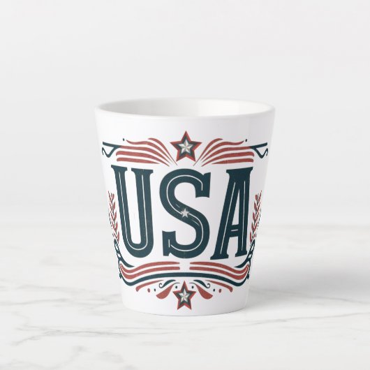 アメリカ合衆国,ヴィンテージ カフェラテマグ (正面)