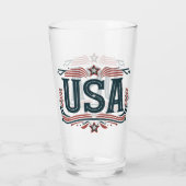 アメリカ合衆国，ヴィンテージ タンブラーグラス (裏面)