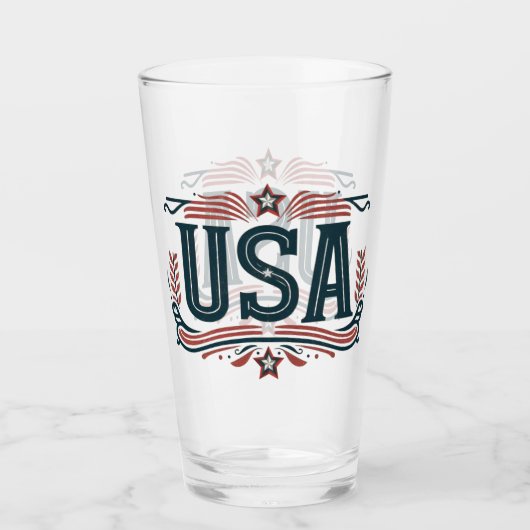 アメリカ合衆国，ヴィンテージ タンブラーグラス (正面)