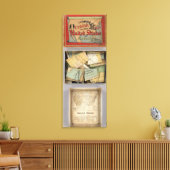 アメリカ合衆国,切断されたアウトライン地図 キャンバスプリント (インサイチュ (リビング))