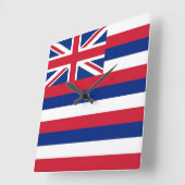 アメリカ合衆国,壁掛け時計とハワイの旗 スクエア壁時計 (傾斜)