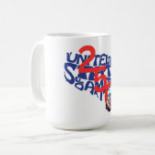 アメリカ合衆国 | 宇佐 | アメリカ250の地図とワシ コーヒーマグカップ (正面左)