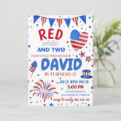 アメリカ合衆国,少年第2誕生日7月4日 招待状 (スタンド正面)