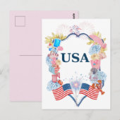 アメリカ合衆国 愛国 ポストカード (正面/裏面)