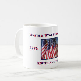 アメリカ合衆国 愛国 250周年記念 コーヒーマグカップ