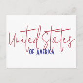 アメリカ合衆国 旅行 お土産 ギフト ポストカード (正面)