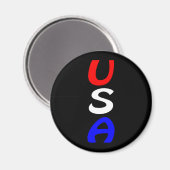 アメリカ合衆国 赤 白 青 マグネット (正面/裏面)