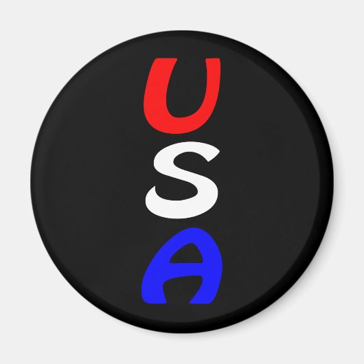 アメリカ合衆国 赤 白 青 マグネット (正面)