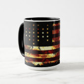 アメリカ合衆国，連合国旗，内戦，スターとストライプ マグカップ (正面左)