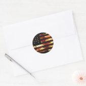 アメリカ合衆国,連合国旗,内戦,スターとストライプ ラウンドシール (封筒)