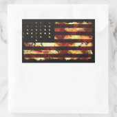 アメリカ合衆国，連合国旗，内戦，スターとストライプ 長方形シール (バッグ)