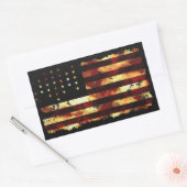 アメリカ合衆国，連合国旗，内戦，スターとストライプ 長方形シール (封筒)