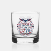 アメリカ合衆国 1776 ヘリテージエンブレム ウイスキーグラス (裏面)