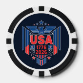 アメリカ合衆国 1776-2026 ポーカーチップ (正面)