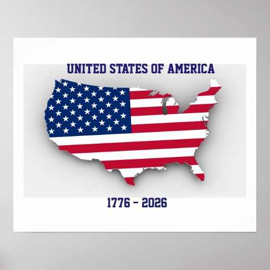 アメリカ合衆国 1776-2026 周年記念 ポスター (正面)