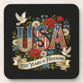 アメリカ合衆国 1776-2026 建国250年 自由 コースター (正面)