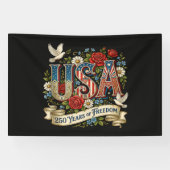 アメリカ合衆国 1776-2026 建国250年 自由 横断幕 (横)