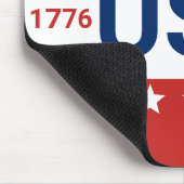 アメリカ合衆国 1776 2026 250周年記念 赤 白 青 マウスパッド (コーナー)