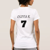 アメリカ合衆国 2026 サッカー 個人名 番号 Tシャツ (裏面)
