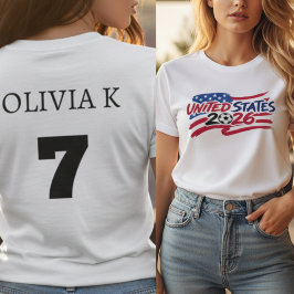 アメリカ合衆国 2026 サッカー 個人名 番号 Tシャツ