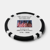 アメリカ合衆国 250周年記念 1776年～2026年 ポーカーチップ (シングル)