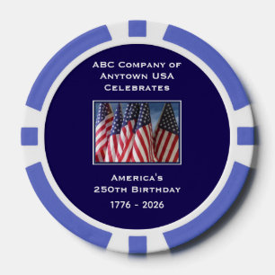 アメリカ合衆国 250周年記念 1776-2026 ポーカーチップ