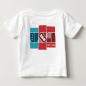 アメリカ合衆国 250周年 ベビーTシャツ (裏面)