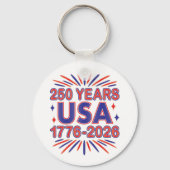 アメリカ合衆国 250周年 | 1776–2026 セミクワイセンテニアル キーホルダー (正面)