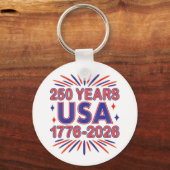 アメリカ合衆国 250周年 | 1776–2026 セミクワイセンテニアル キーホルダー (正面)
