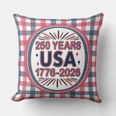 アメリカ合衆国 250周年 | 1776–2026 セミクワインセンテニアル クッション (正面)