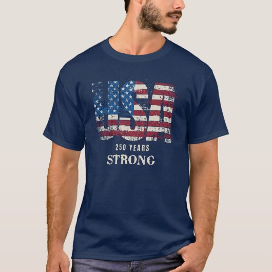 アメリカ合衆国 250歳記念Tシャツ Tシャツ (正面)